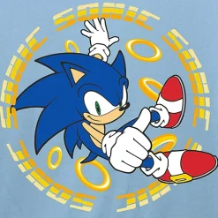 Little & Big Kid Boys Crew Neck Short Sleeve Regular Fit Sonic the Hedgehog Graphic T-Shirt
