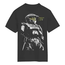 Little & Big Kid Boys Crew Neck Short Sleeve Regular Fit Halo Graphic T-Shirt