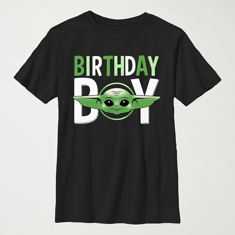 Little & Big Kid Boys Crew Neck Short Sleeve Slim Fit Star Wars Graphic T-Shirt