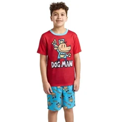Little & Big Kid Boys Crew Neck Short Sleeve 3-pc. Pajama Set