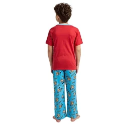 Little & Big Kid Boys Crew Neck Short Sleeve 3-pc. Pajama Set