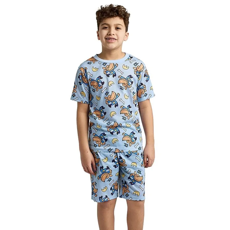 Little & Big Kid Boys Crew Neck Short Sleeve 4-pc. Pajama Set