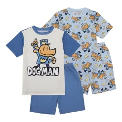Little & Big Kid Boys Crew Neck Short Sleeve 4-pc. Pajama Set