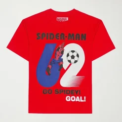 Little & Big Kid Boys Crew Neck Short Sleeve Oversized Spiderman Graphic T-Shirt