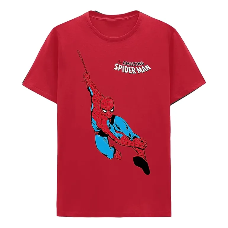 Little & Big Kid Boys Crew Neck Short Sleeve Regular Fit Spiderman Graphic T-Shirt