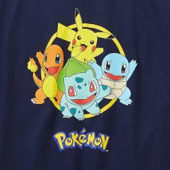 Little & Big Kid Boys Crew Neck Short Sleeve Regular Fit Pokemon Graphic T-Shirt