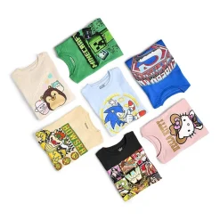 Little & Big Kid Boys Crew Neck Short Sleeve Regular Fit Super Mario Bowser Graphic T-Shirt