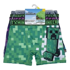 Little & Big Kid Boys Minecraft 4 Pack Boxer Briefs Babp2439