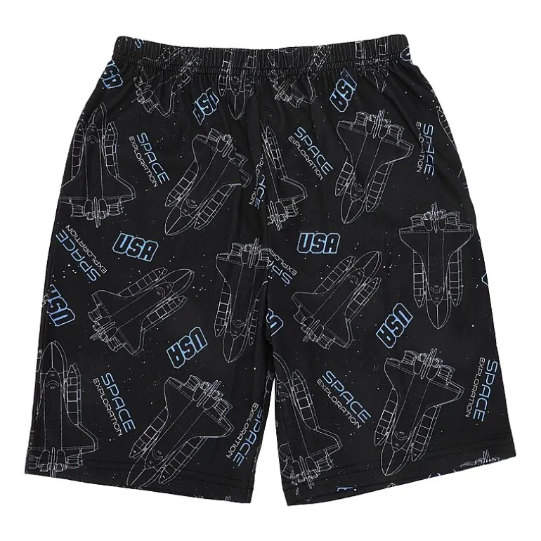 Little & Big Kid Boys NASA Crew Neck Short Sleeve 4-pc. Pajama Set