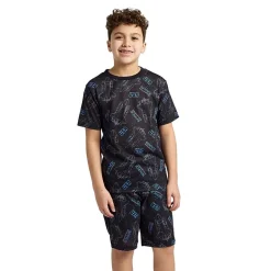 Little & Big Kid Boys NASA Crew Neck Short Sleeve 4-pc. Pajama Set
