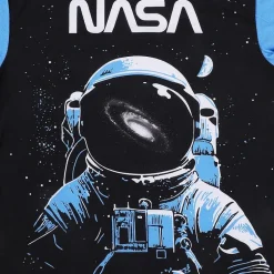 Little & Big Kid Boys NASA Crew Neck Short Sleeve 4-pc. Pajama Set