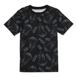 Little & Big Kid Boys NASA Crew Neck Short Sleeve 4-pc. Pajama Set