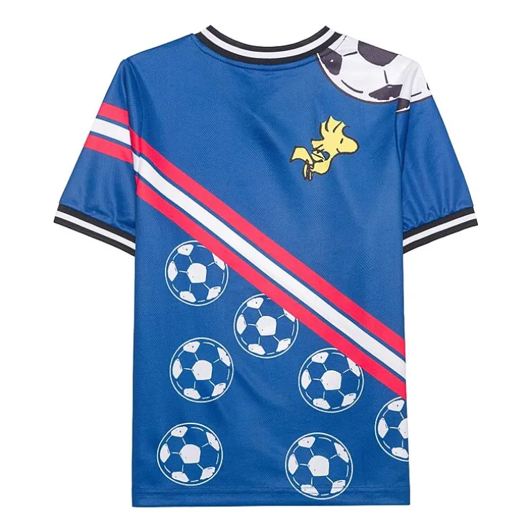 Little & Big Kid Boys V Neck Snoopy Short Sleeve Jersey