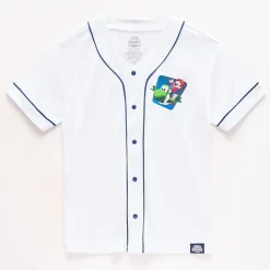 Little & Big Kid Boys V Neck Super Mario Yoshi Short Sleeve Jersey