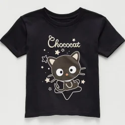 Little & Big Kid Girls Crew Neck Short Sleeve Regular Fit Hello Kitty Graphic T-Shirt
