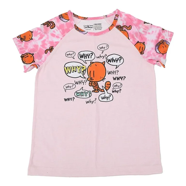 Little & Big Kid Girls Crew Neck Short Sleeve 2-pc. Pajama Set