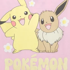 Little & Big Kid Girls Crew Neck Short Sleeve Regular Fit Pokemon Graphic T-Shirt