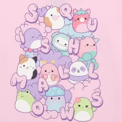 Little & Big Kid Girls Crew Neck Short Sleeve Regular Fit Squishmallows Graphic T-Shirt