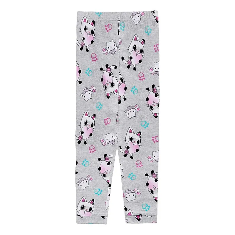 Little & Big Kid Girls Gabby's Dollhouse Crew Neck Short Sleeve 4-pc. Pajama Set