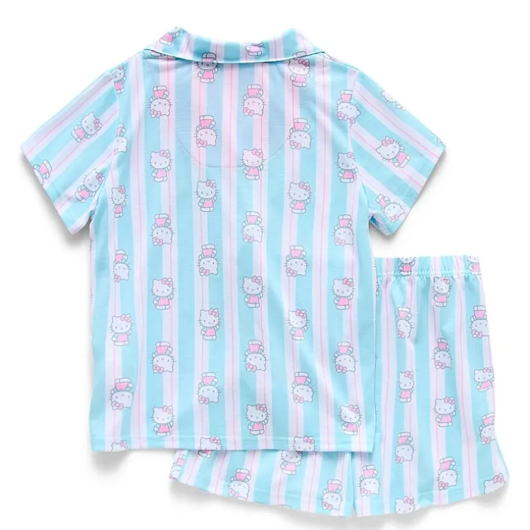 Little & Big Kid Girls Hello Kitty Crew Neck Short Sleeve 2-pc. Pajama Set