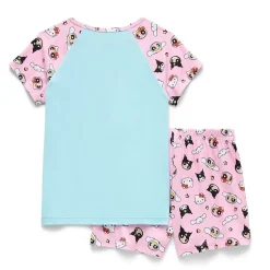 Little & Big Kid Girls Hello Kitty Powerpuff Girls Round Neck Short Sleeve 2-pc. Pajama Set
