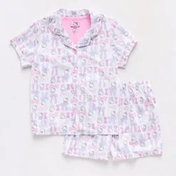 Little & Big Kid Girls Hello Kitty Short Sleeve 2-pc. Pajama Set