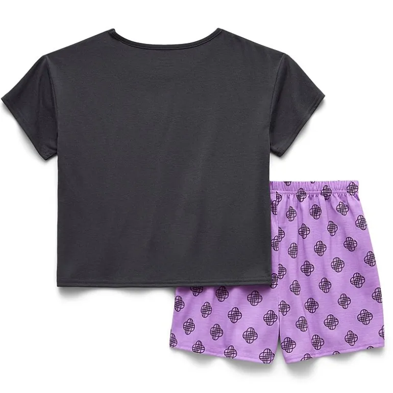 Little & Big Kid Girls KPop Demon Hunters Crew Neck Short Sleeve 2-pc. Pajama Set