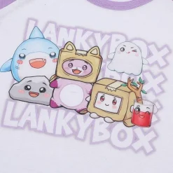 Little & Big Kid Girls Lankybox Crew Neck Short Sleeve 2-pc. Pajama Set
