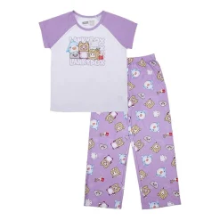 Little & Big Kid Girls Lankybox Crew Neck Short Sleeve 2-pc. Pajama Set
