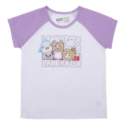 Little & Big Kid Girls Lankybox Crew Neck Short Sleeve 2-pc. Pajama Set