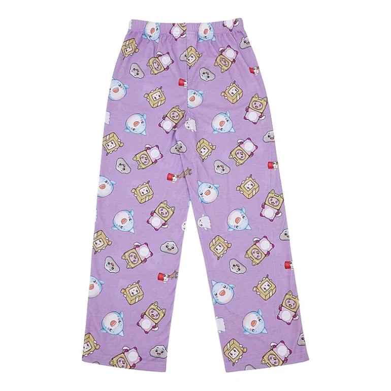 Little & Big Kid Girls Lankybox Crew Neck Short Sleeve 2-pc. Pajama Set