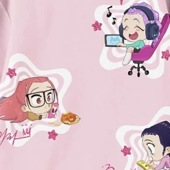 Little & Big Kid Girls Round Neck Fleece Long Sleeve KPop Demon Hunters Sweatshirt