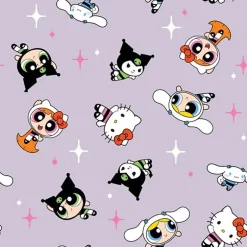 Little & Big Kid Girls Sleeveless Hello Kitty Powerpuff Girls A-Line Dress