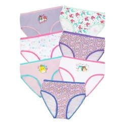 Little & Big Kid Girls Squishmallows 7 Pack Brief Panty Gup7701