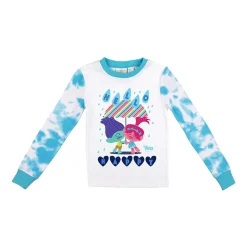 Little & Big Kid Girls Trolls Crew Neck Long Sleeve 2-pc. Pajama Set