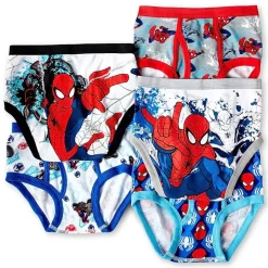 Little Boys Spiderman 5 Pack Briefs Bup5216