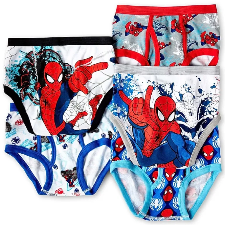 Little Boys Spiderman 5 Pack Briefs Bup5216