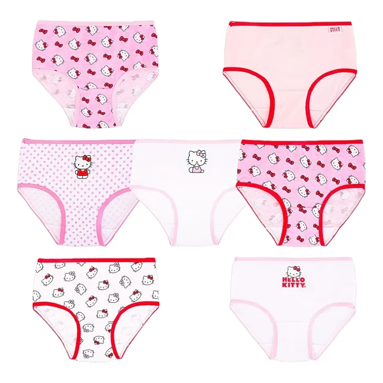 Little Girls Hello Kitty 7 Pack Brief Panty Gup4545