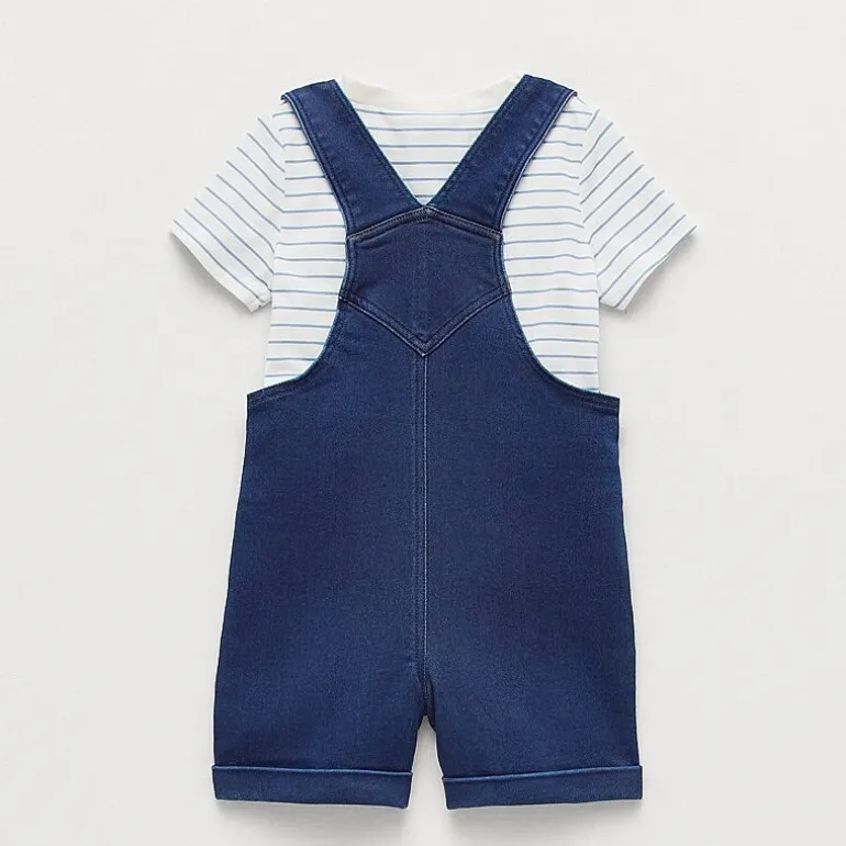 Little Lad Baby Boys 3-pc. Shortall Set