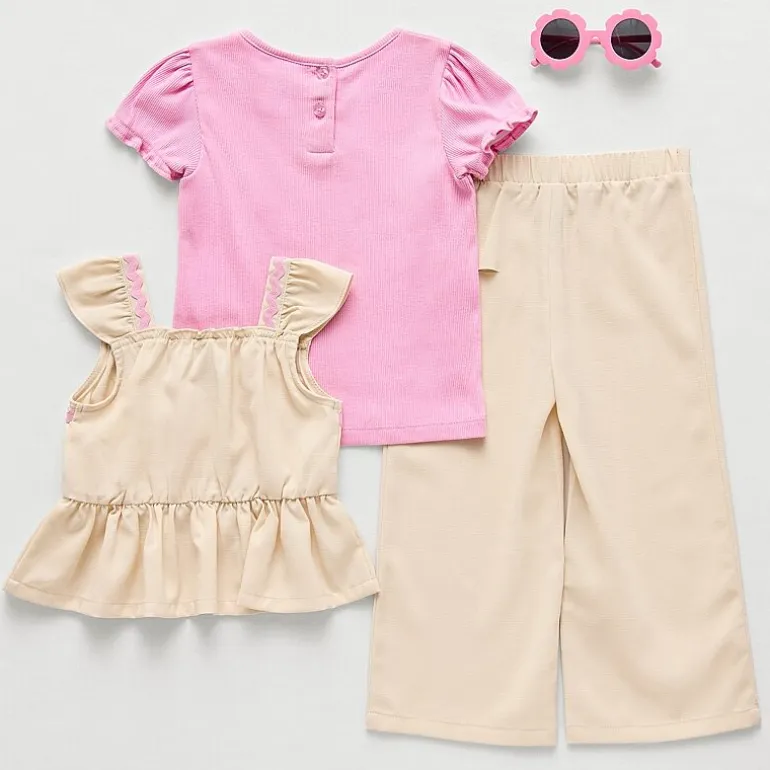 Little Lass Toddler Girls 3-pc. Pant Set