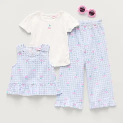 Little Lass Toddler Girls 3-pc. Pant Set