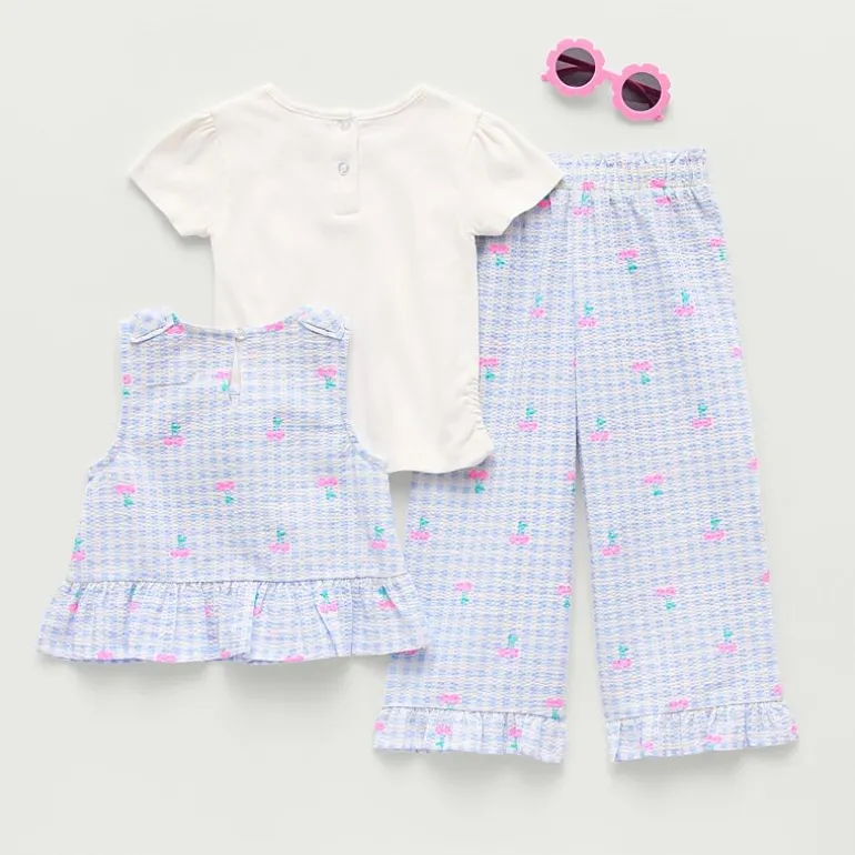 Little Lass Toddler Girls 3-pc. Pant Set