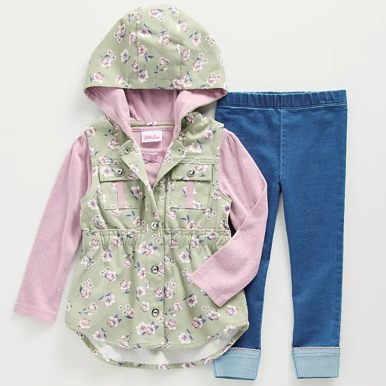 Little Lass Toddler Girls 3-pc. Pant Set