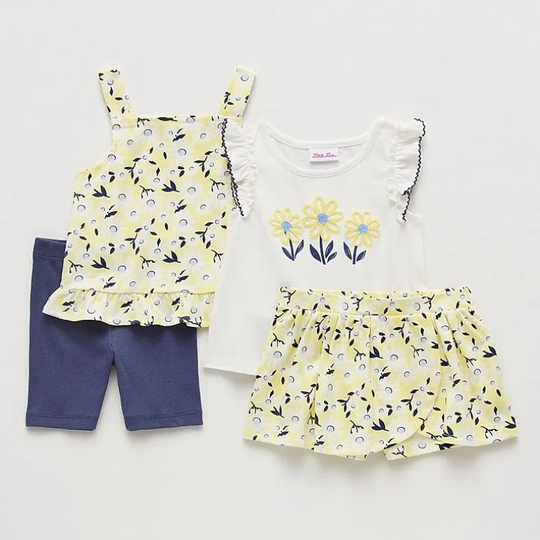 Little Lass Toddler Girls 4-pc. Short Set