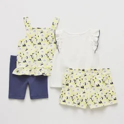 Little Lass Toddler Girls 4-pc. Short Set