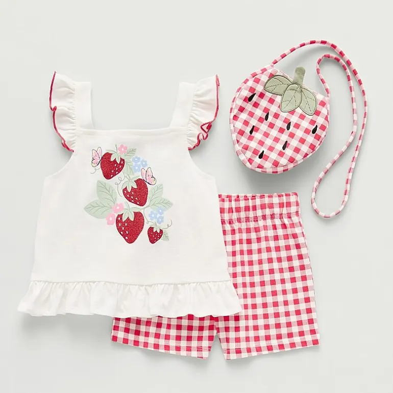 Little Lass Toddler Girls 3-pc. Short Set
