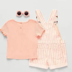 Little Lass Toddler Girls 2-pc. Shortall Set
