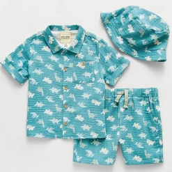 Little Stitch Toddler Boys 3-pc. Short Set