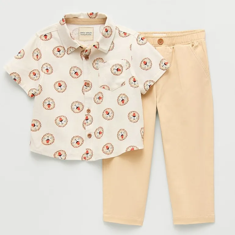 Little Stitch Toddler Boys 2-pc. Pant Set
