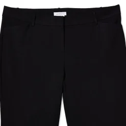 Liz Claiborne Adaptive Emma Ponte Womens Plus Easy-on + Easy-off Seated Wear Straight Mid Rise Ankle Pant